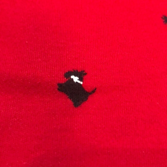 ST. John’s bay red turtleneck with dog print - Picture 2 of 6